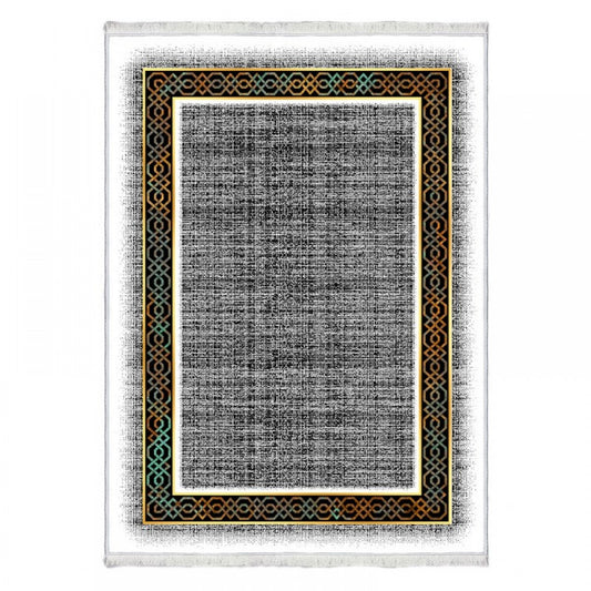 Halı 811 Beyaz & Gri